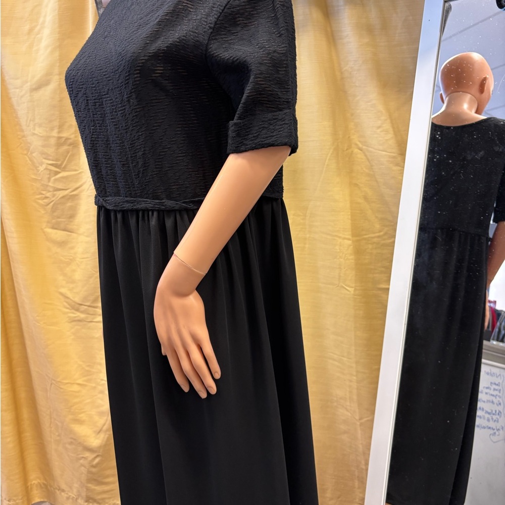 Zara Elegant‎ Black Long Sleeve Dress - Picture 5 of 6